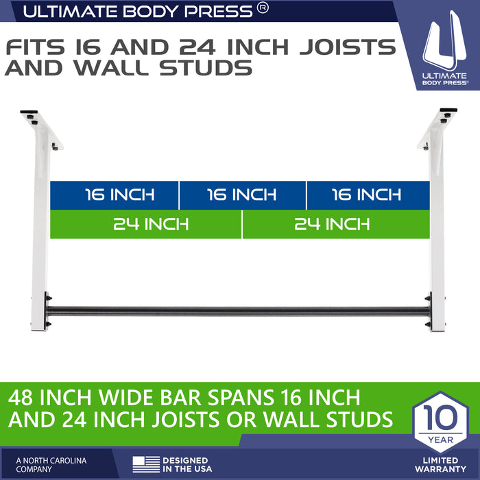New Wall or 9ft Ceiling Mount Pull Up Bar Special Edition