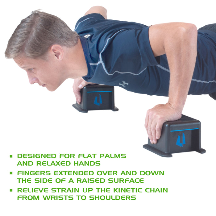 Push Up Block Stands with Three Grip Positions