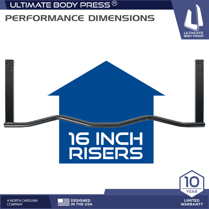 Ergonomic Joist Mount Pull Up Bar with 3 Grip Positions