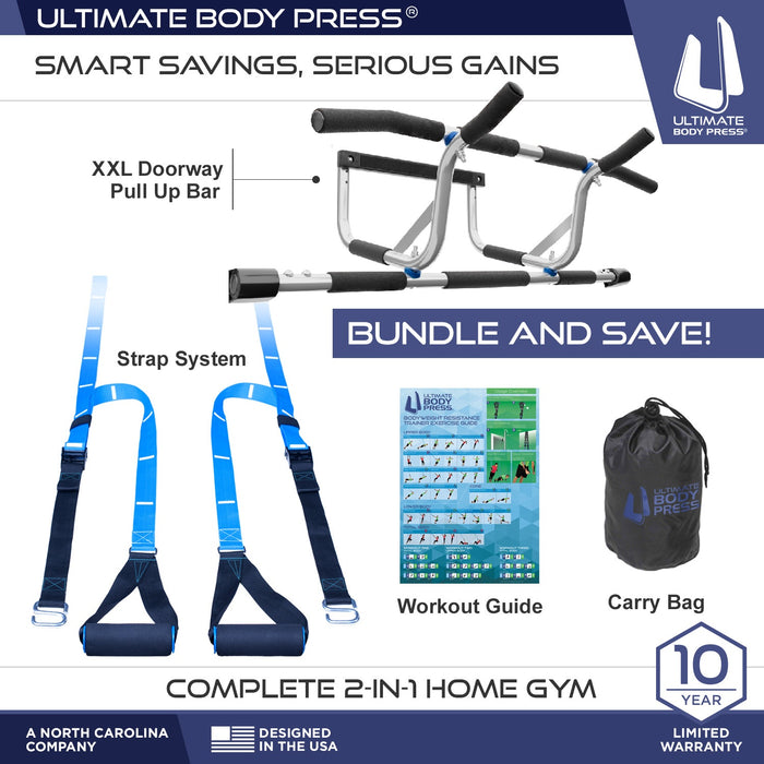 XXL Pull Up Bar + Strap System