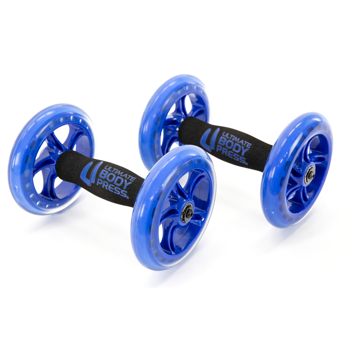  ABLE by Fitness Hardware - Multi-directional Ab Roller Wheel  And Push Up Bars/Handles for 20+ Ab and Core Workout Moves, 15+ Upper Body  Exercises (BLUE) - Sold as a Pair) 