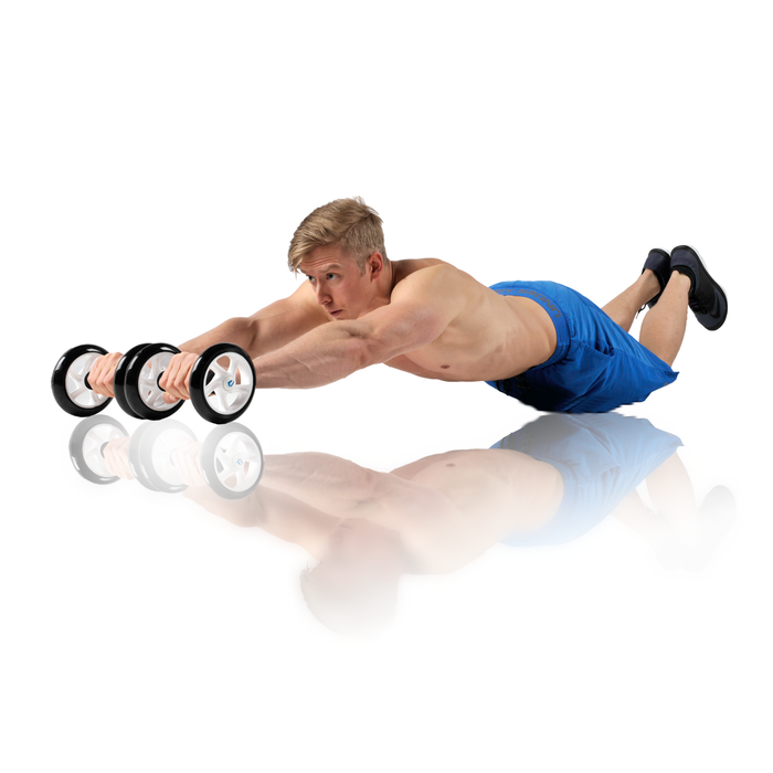 Chest and Ab Wheel Rollers for Fast Upper Body and Abdominal Results