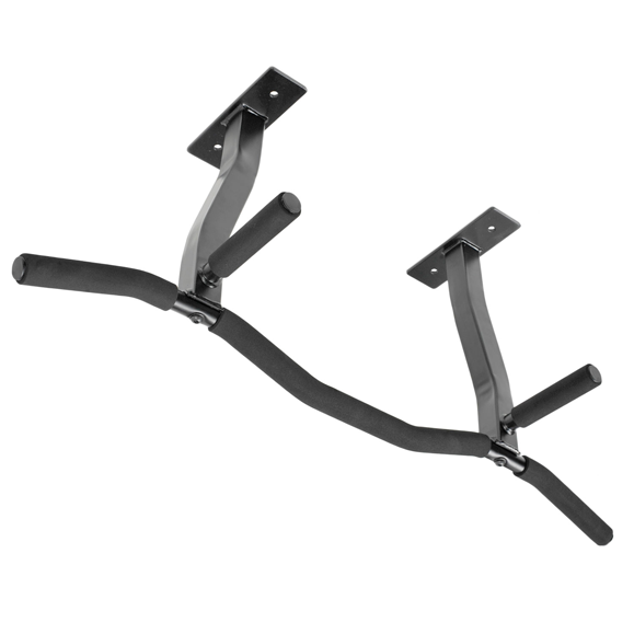 Ceiling Mounted Pull Up Bar with Patented Reversible Risers for 16 and 24 Inch Joists