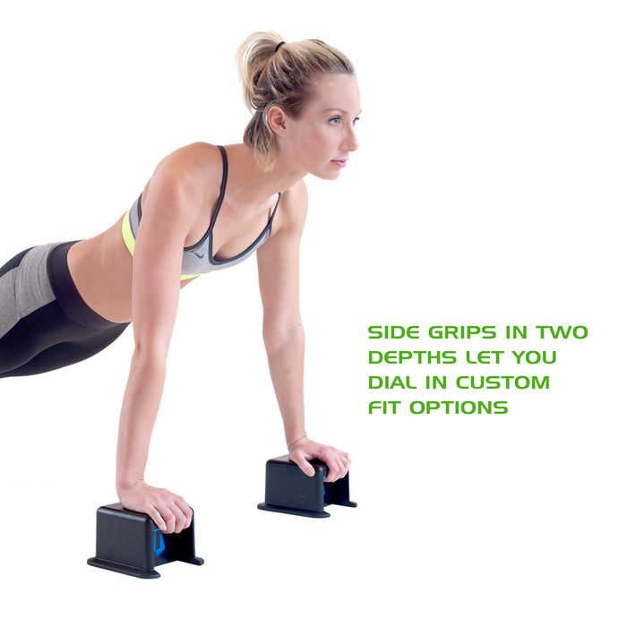 Push Up Block Stands with Three Grip Positions